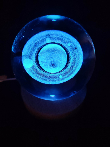 Hologrammkugel - Saturn - Farbwechsel